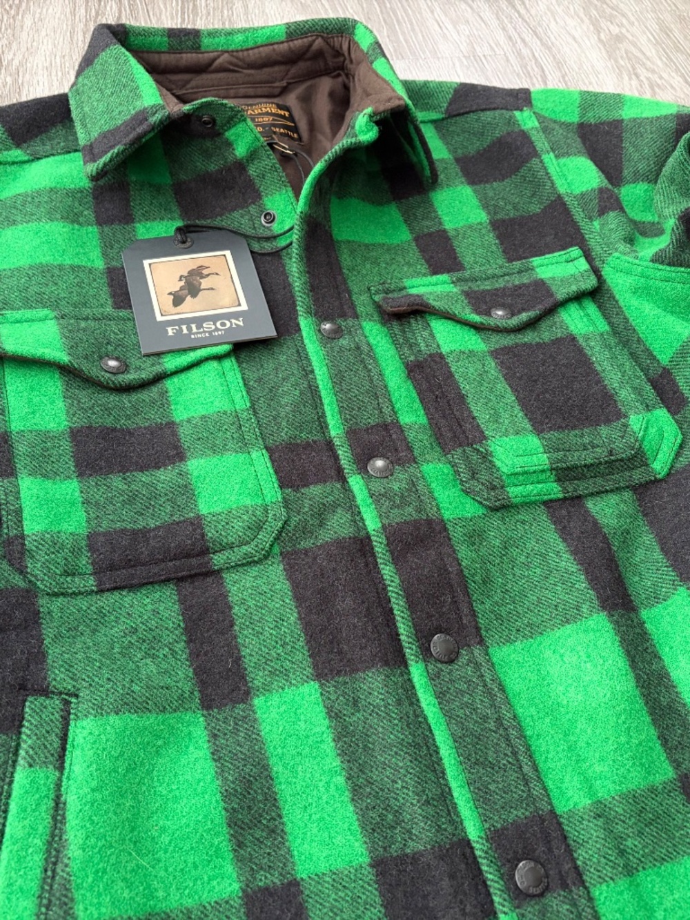 NWT Filson Mackinaw Lined Shirt-Jac - S